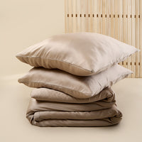 Soft breathable Tencel Sateen duvet cover for restful sleep – ideal for warmer nights – Honey Glow