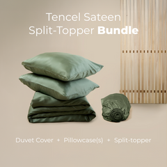 Tencel™ Sateen Splittopper Bundel - Sage Green
